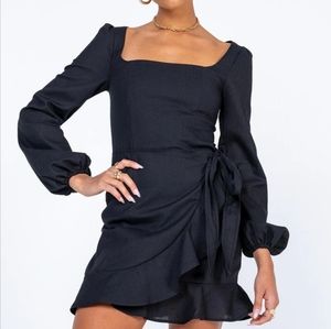 Princess Polly Villa Faux Wrap Mini Dress Size 8